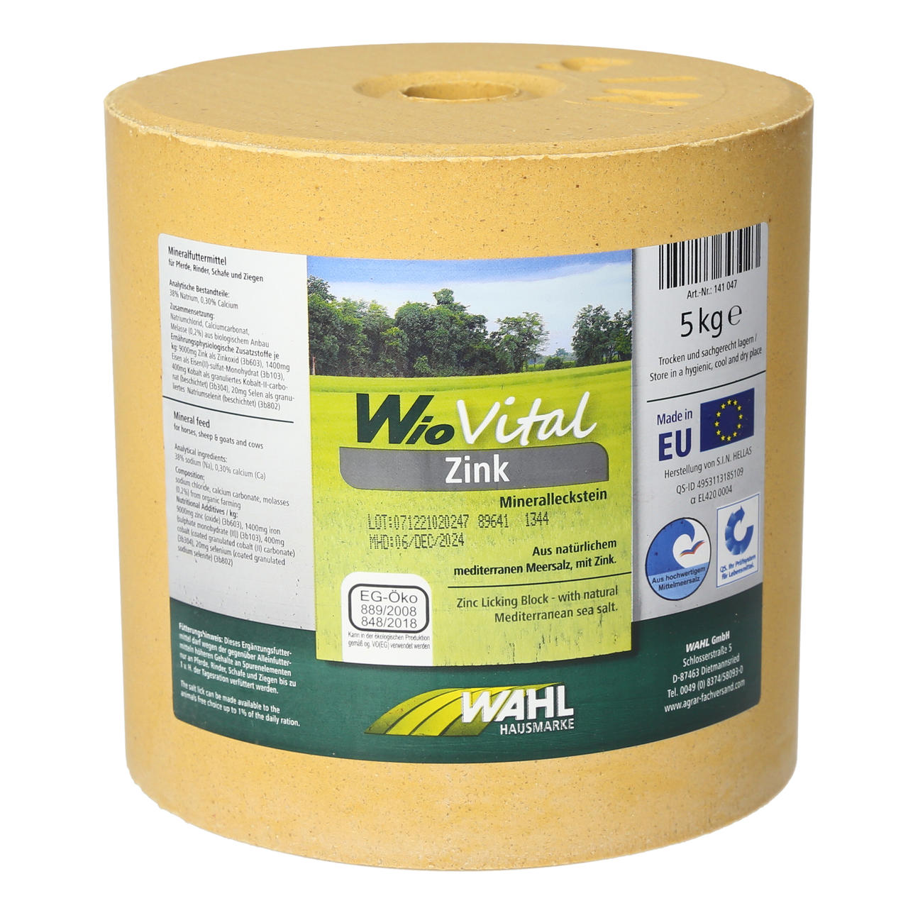 WAHL-HAUSMARKE WioVital Zink Leckstein SET 4×5 kg